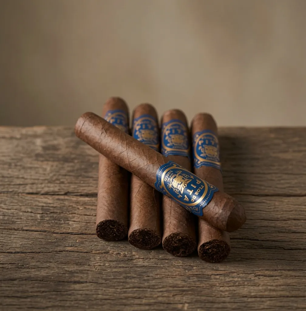 Flor de Pita Robusto Indonesian: five hand-rolled robustos with the Flor de Pita band
