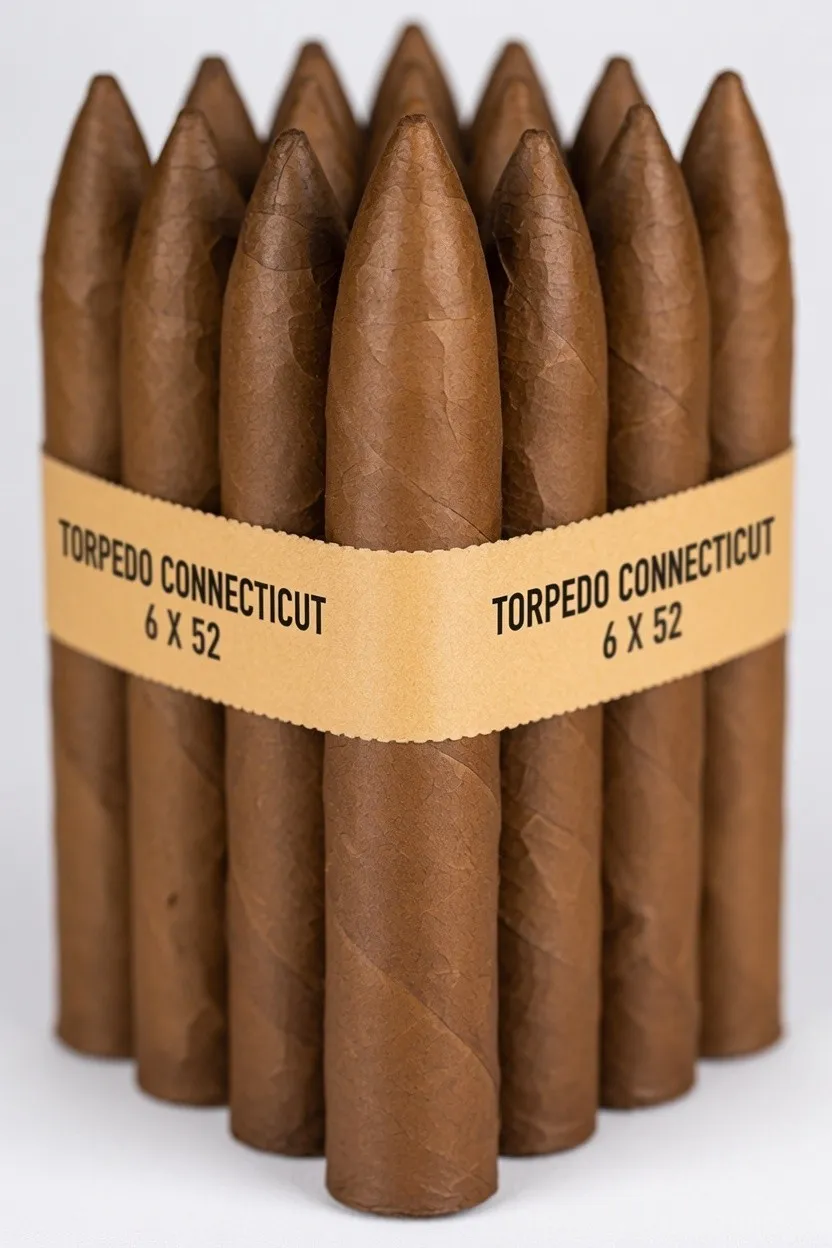 Torpedo Connecticut bundle of 25 banded 6 x 52