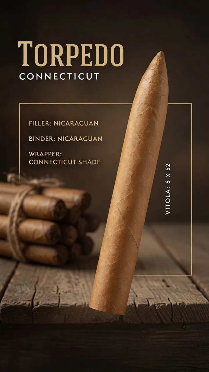 Pita Cigars: Torpedo Connecticut
